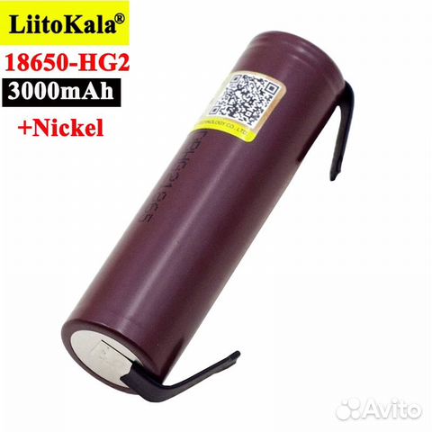 Аккумулятор 3.7V 18650 LiitoKala HG2 3000mAh