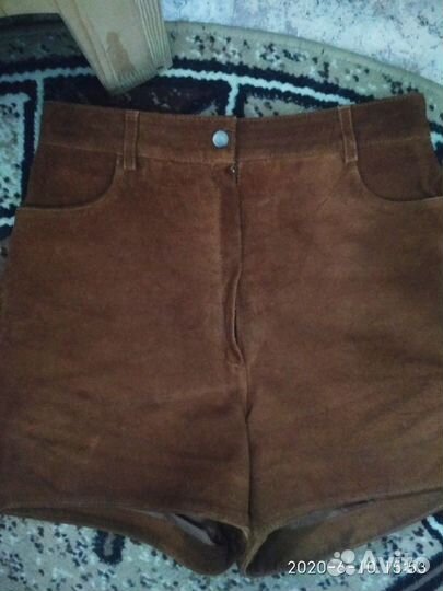 Шорты замша