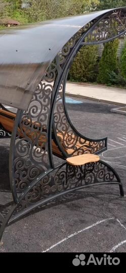 Садовые качели кованные