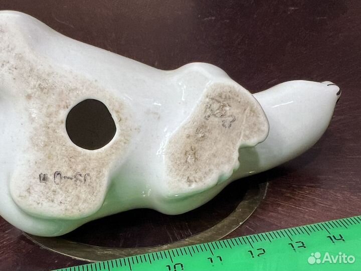 Фарфорова статуэтка барсук. лфз