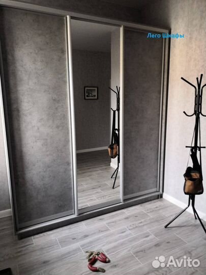 Шкаф купе в цвете бетон