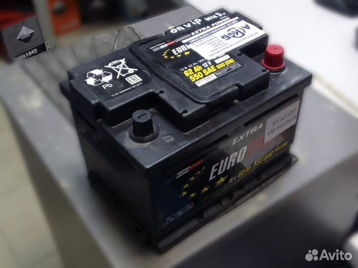 Аккумулятор авто б/у Eurostar 60Ah оп(низкий)