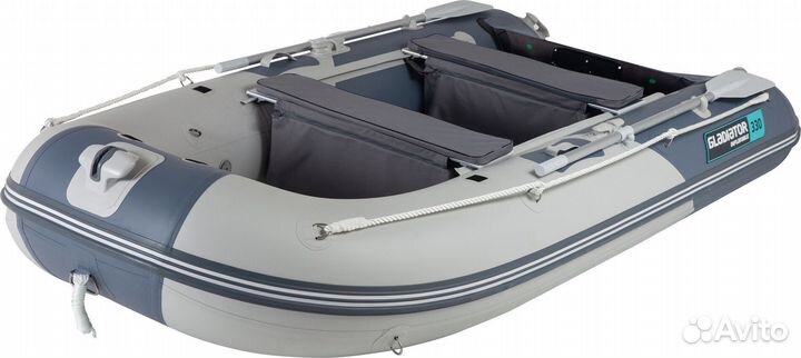 Лодка пвх Gladiator C330AL светло/темно-серый