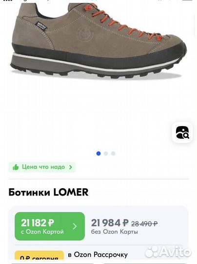 Полуботинки для треккинга Lomer