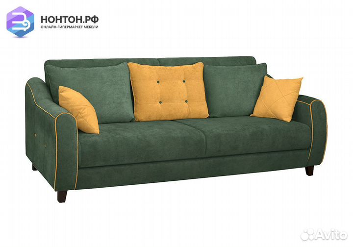 Диван книжка Френсис зеленый / желтый