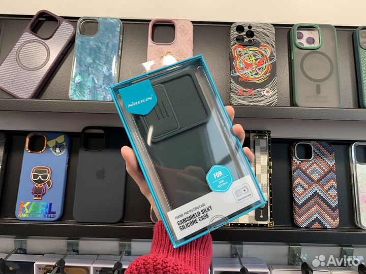 Силиконовый чехол Nillkin для Samsung S23 Ultra