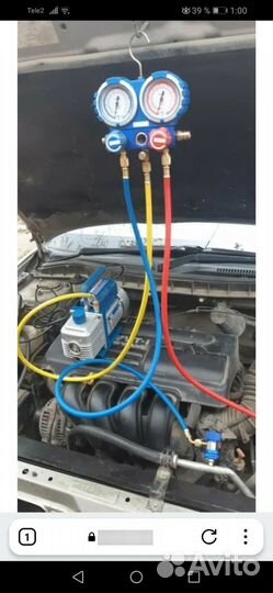 Заправка кондиционера авто