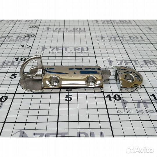 Пружинная задвижка 134x53x16мм из полированной нержавеющей стали aisi316, Osculati 38.189.03