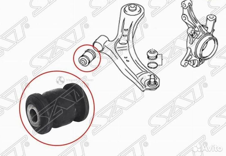 Сайлентблок рычага Suzuki SX4 Swift Fiat sedici 06- ST71742732BF