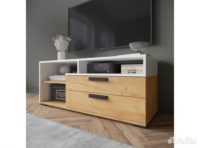 Тумба твм-7 дуб крафт золотой/белый