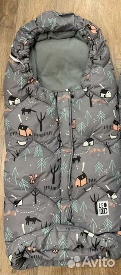 Конверт в коляску leokid зимний