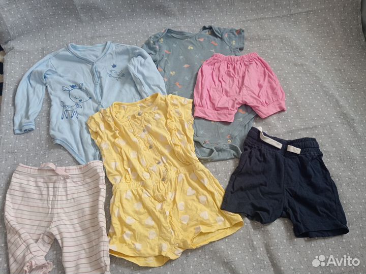 Вещи пакетом на девочку 68 74