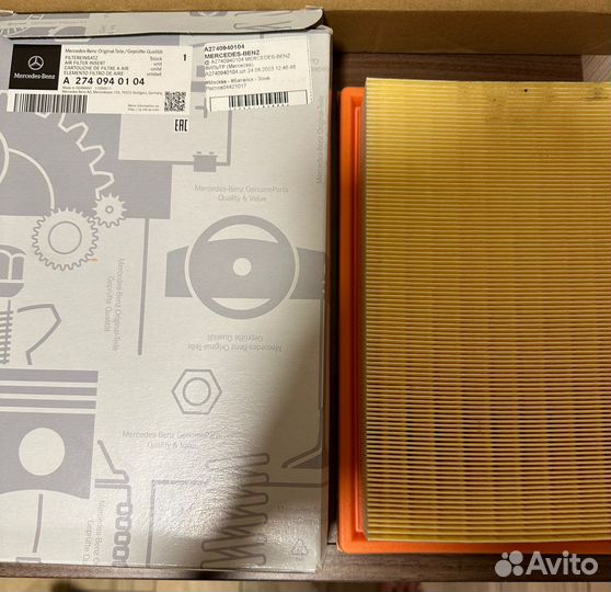 Воздушный фильтр Mercedes C (W205), E (W212)