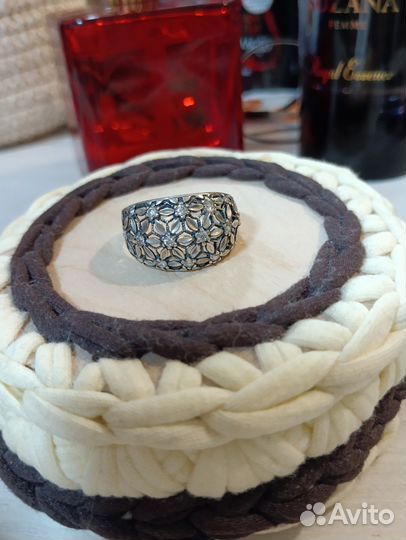 Комплект серьги и кольцо большого размера