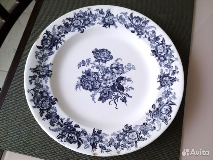Антикварная тарелка фабрика Кузнецова