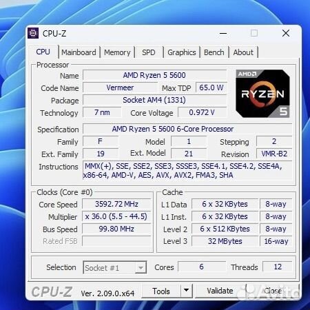 Игровой компьютер ryzen 5 5600/RTX3060