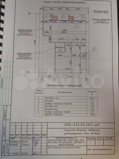 Торговая площадь, 73 м²