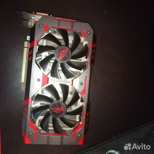 Видеокарта rx580 8gb red devil