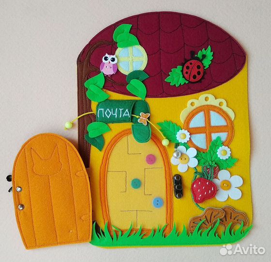Книжка развивающая из фетра
