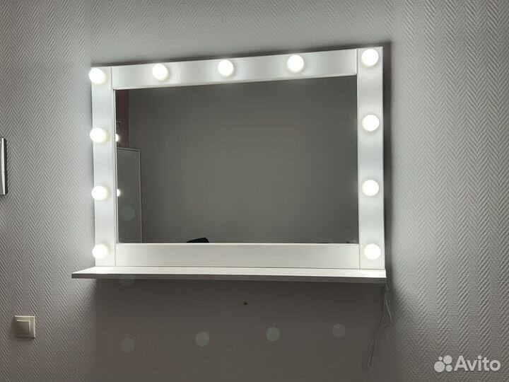 Зеркало с лампочками бу