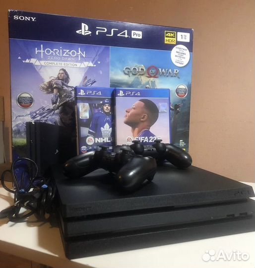 Sony playstation 4 PS4 pro 1tb с играми