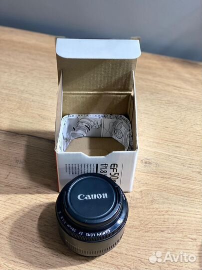 Объектив Canon 50mm 1.8 ef