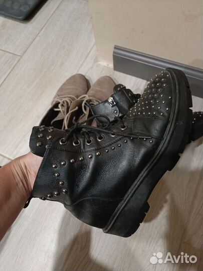 Ботинки демисезонные женские кожаные