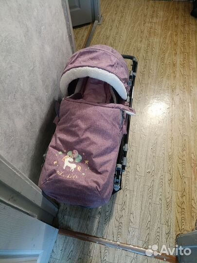 Детские санки коляска nika