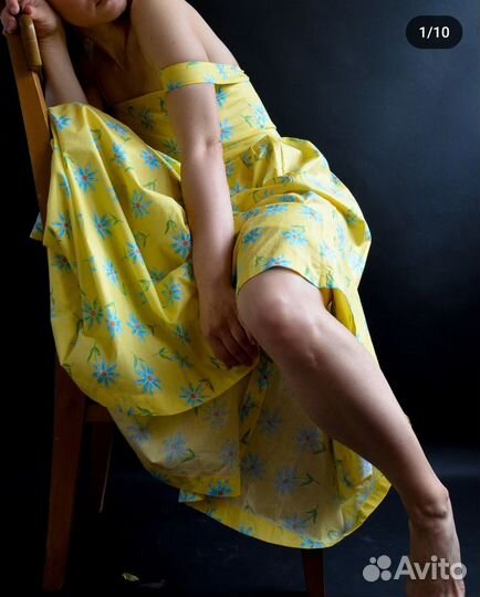 Винтажный сарафан Laura Ashley