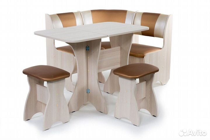 Кухонный уголок Уют-мини (Аленка) ясень светлый/10