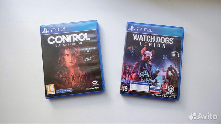 Игры ps4 Control и watch dogs legion