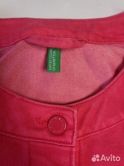 Джинсовая куртка benetton девочке