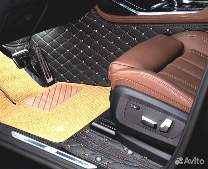 3D Коврики Geely Салон Багажник из Экокожи