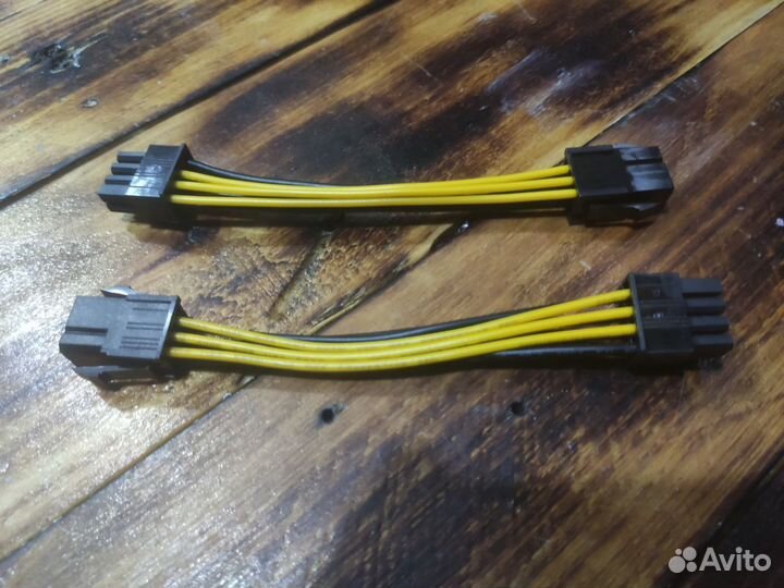 Переходник 6pin PCI-E - 8pin 16AWG Видеокарты