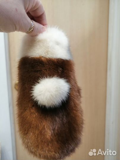 Варежки норка новые 8-13лет