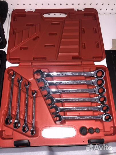 Набор комбинированных трещоточных ключей