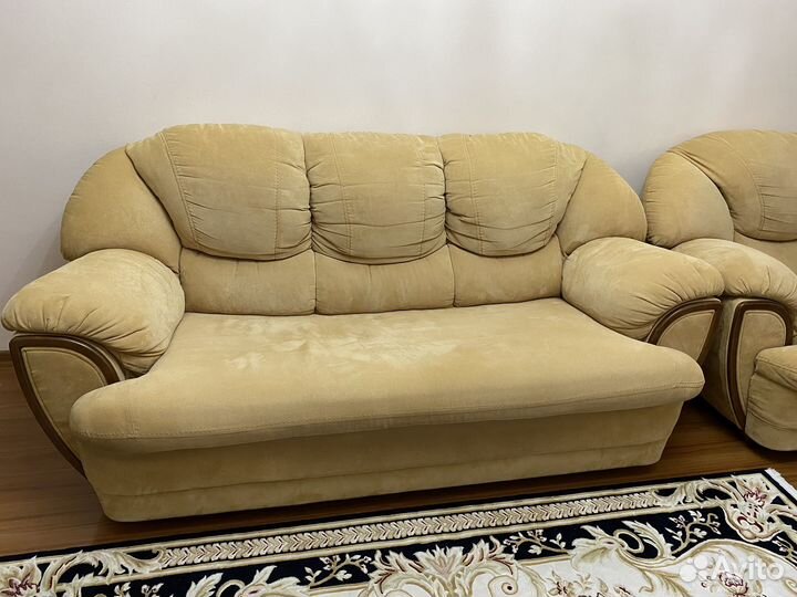 Диван и 2 кресла