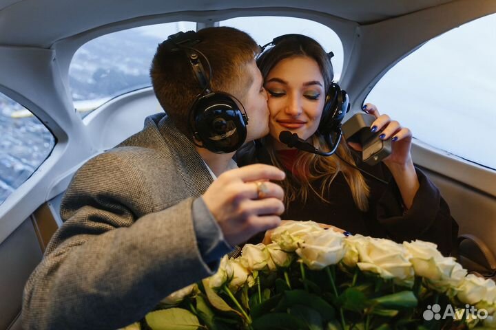 Годовщина свадьбы в самолете над Казанью