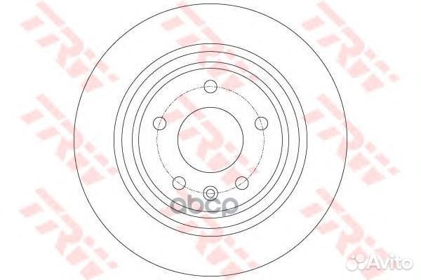 Диск тормозной зад DF6363 TRW
