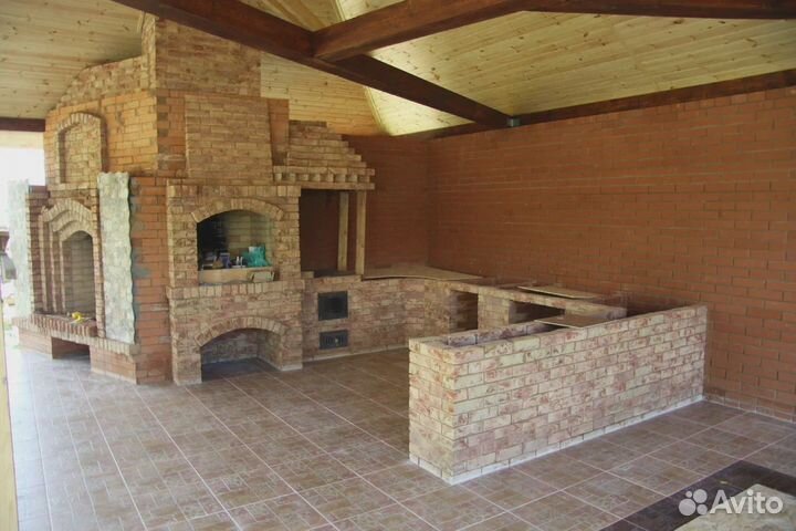 Барбекю комплекс с навесом