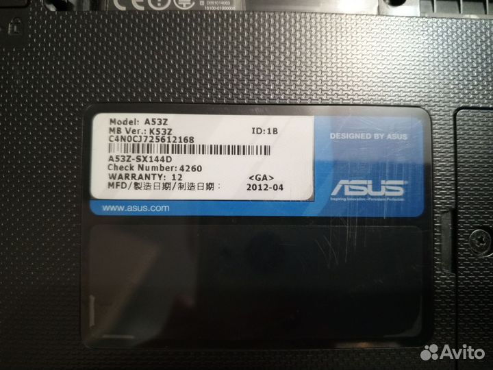 Ноутбук asus