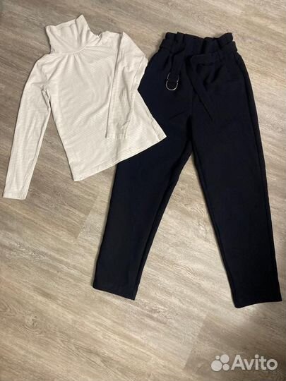 Школьная форма блузка-водолазка-брюки