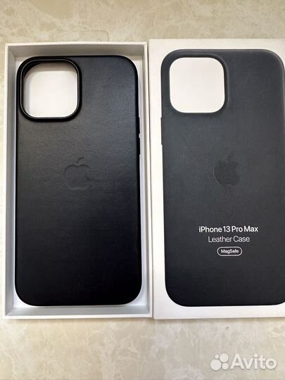 Оригинальный кожаный чехол iPhone 13 Pro Max