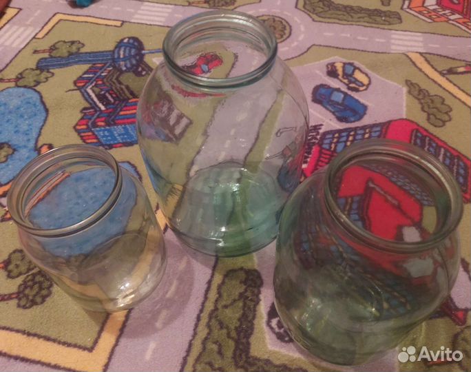 Банки стеклянные 1, 2, 3 литра