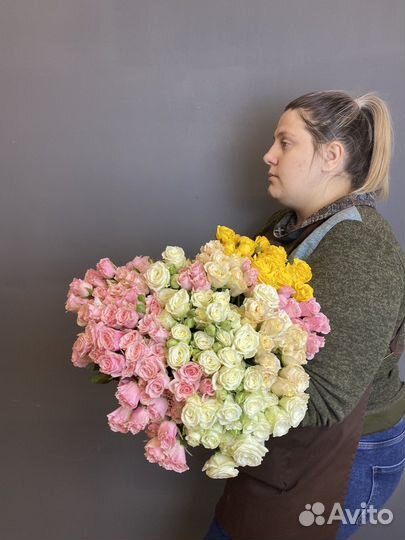 Кустовая Роза микс