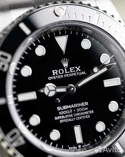 Часы Rolex Submariner стальные черные 3235