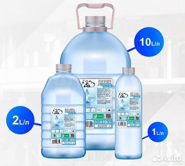 Дистиллированная вода,5л.опт от производителя