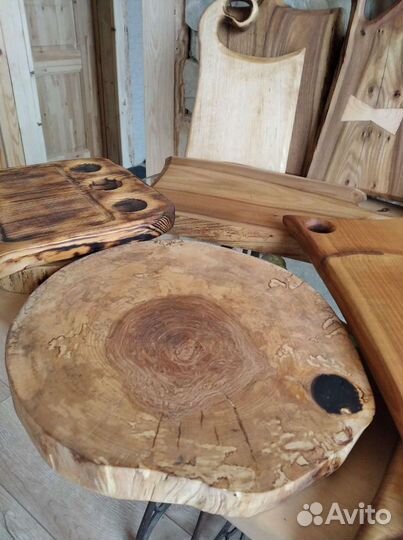 Доска для подачи. Разделочная доска. Карагач