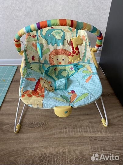 Шезлонг bright stars с вибрацией