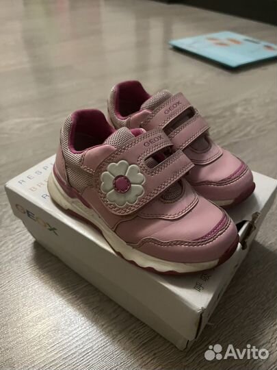 Кожаные кроссовки geox как новые